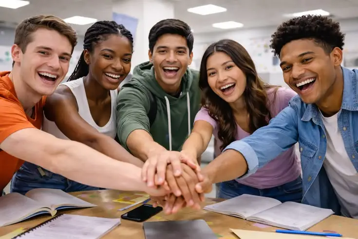 People smiling at office